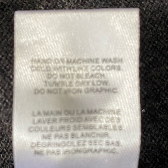 Spiritual Gangster Charcoal Grey Rainbow Knit Trim Open Long Cardigan Sweater- S - Picture 11 of 16